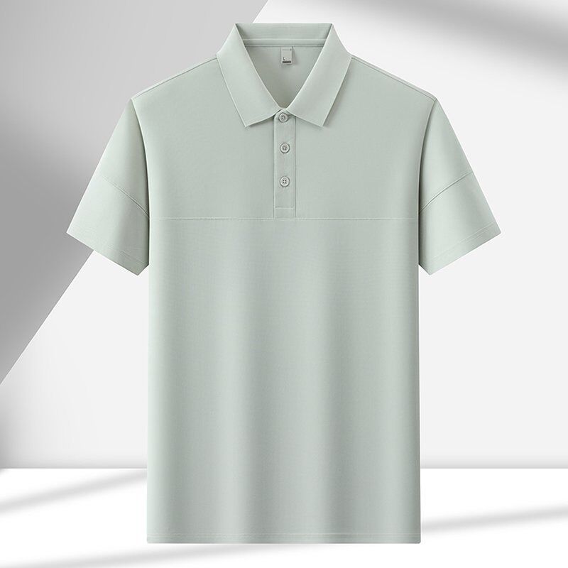 1757 Summer Hot Item 170g 89% Nylon 11% Spandex Ice Breathable Men's Polo Shirt