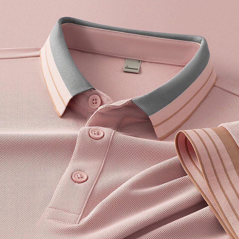 2162 Summer Hot Item 200g 100% Polyester Fiber Men's Cotton Imitation Round Bead T-shirt