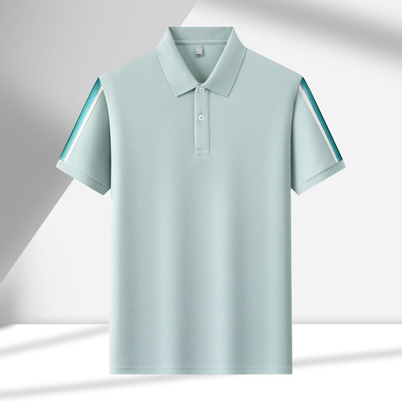 2188 Summer Hot Item 200g 100% Polyester Fiber Campus British Style Short Sleeved Polo Shirt
