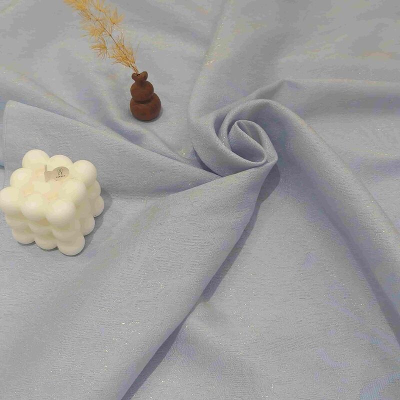 7412 LIGHT COLOR PEARL TEXTURE WOOL FABRIC 73 WOOL 20 NYLON 7 SPANDEX SMOOTH AND ELEGANT HIGH DRAPE LIGHT LUXURY DRESS FABRIC