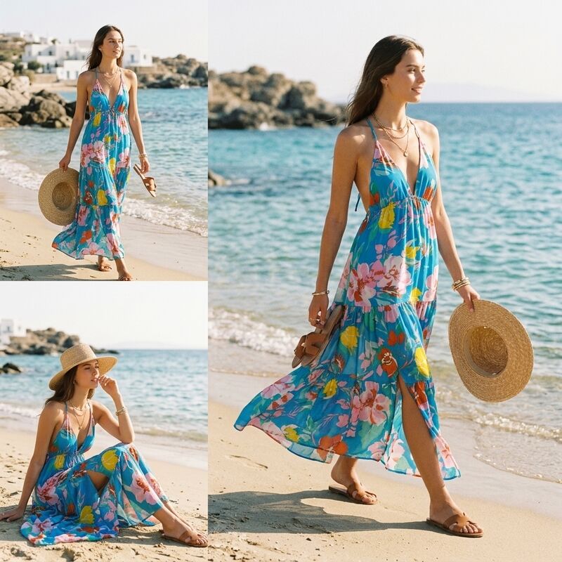 1001# BOHEMIAN WATERCOLOR PEONY PRINT 100% POLYESTER FABRIC, BREATHABLE CLOTH FOR SUMMER WRAP DRESSES HOT SALE CROSS-BORDER