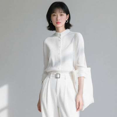 170GSM Polyester Clothing Fabric 64% Polyester 36% Tencel Dress Shirt Fabrics Comfortable Texture