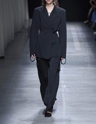 Comfortable Casual Polyester Clothing Fabric 245g Imitation Wool Fabric